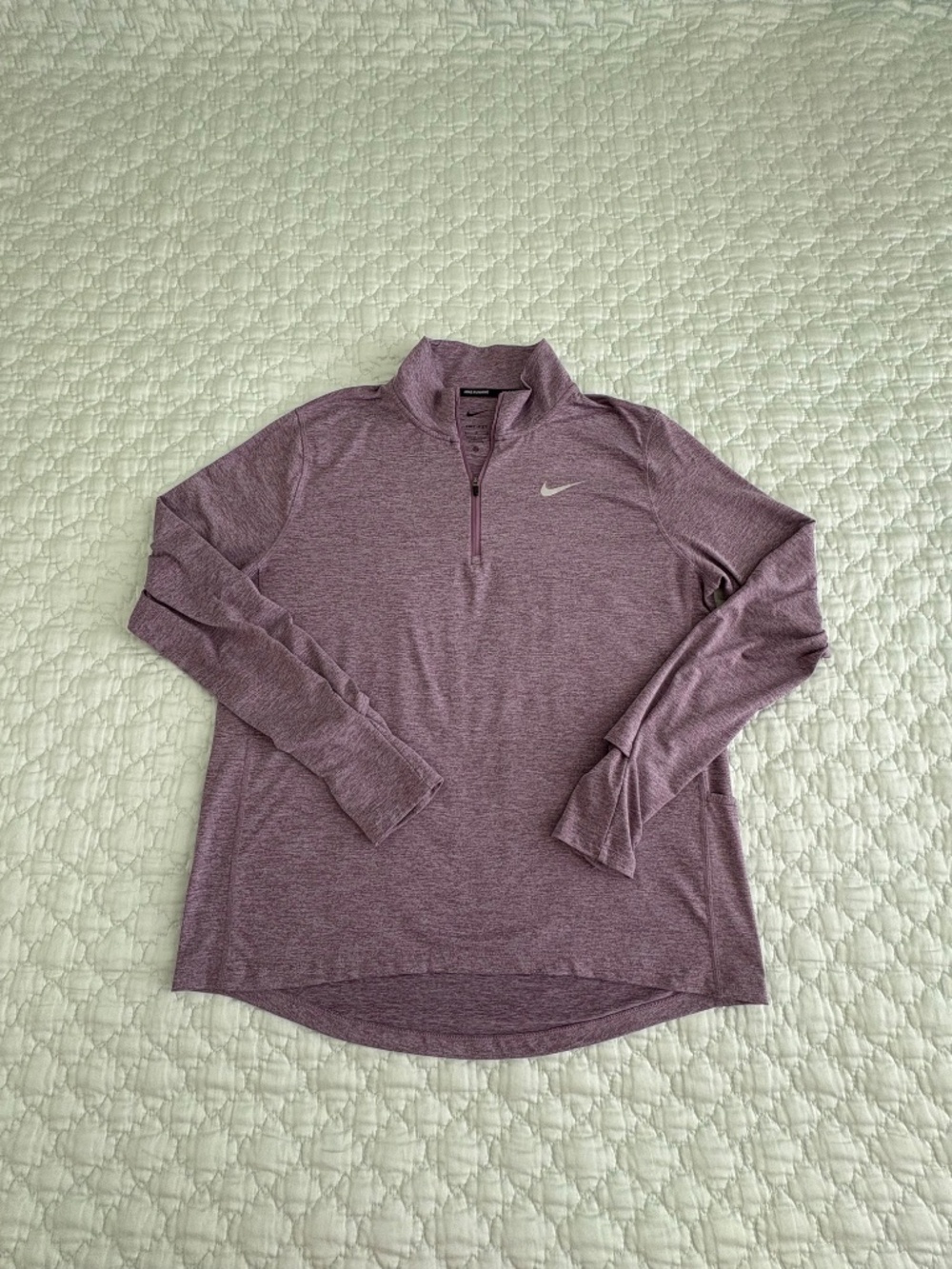Nike Dri-FIT Element Half-Zip Running Top Purple Heather L CU3220
